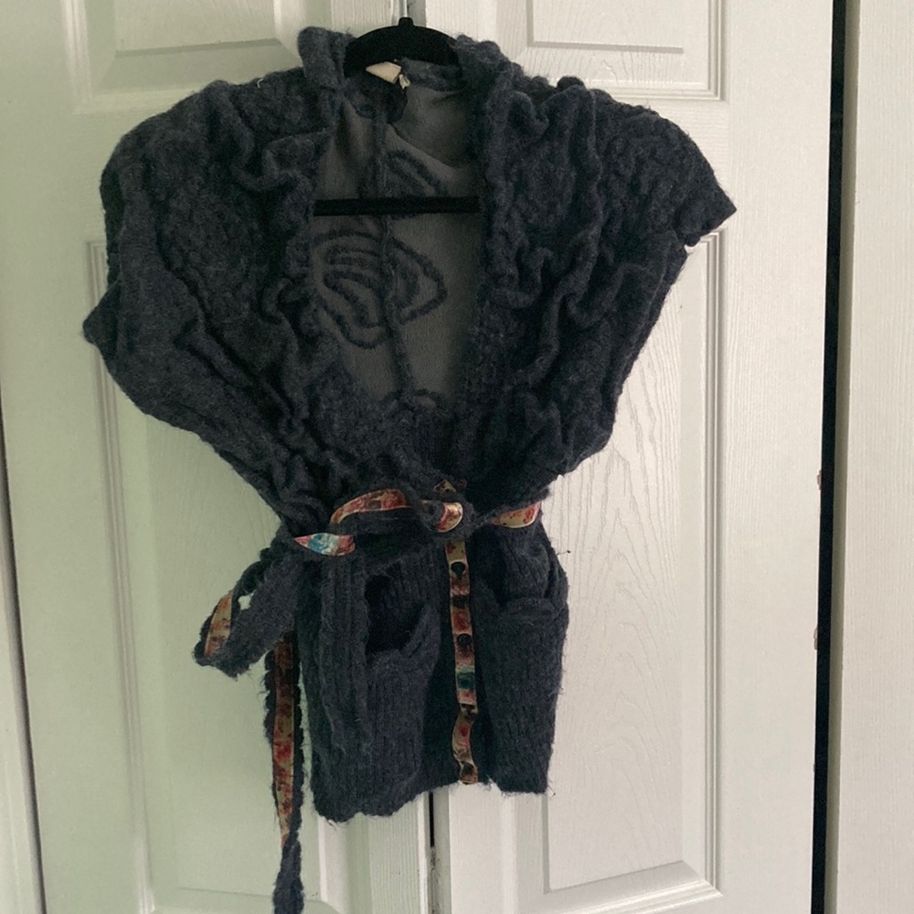Blue cardigan